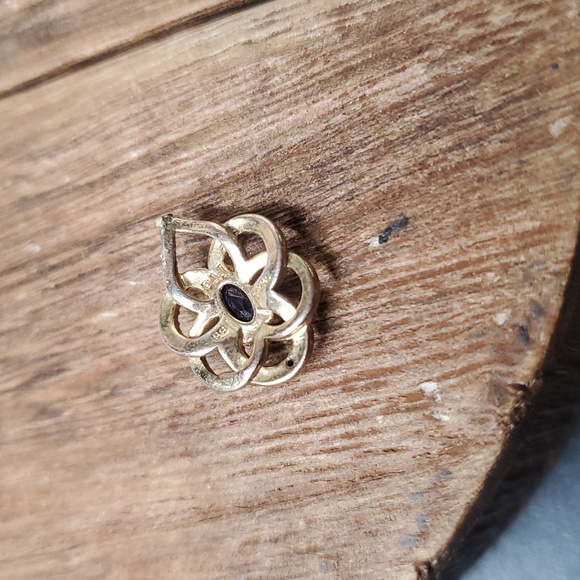 14k Gold Eternity Amythest P271 Pendant - Picture 3 of 3